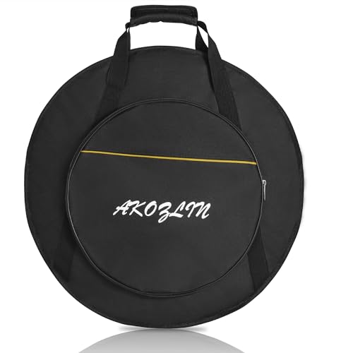 Akozlin 22'' Cymbal Gig Bag With Carry Handle,5Mm Thick Padded Cotton For Perfect Protection, Great For Dust Proof And Waterproo
