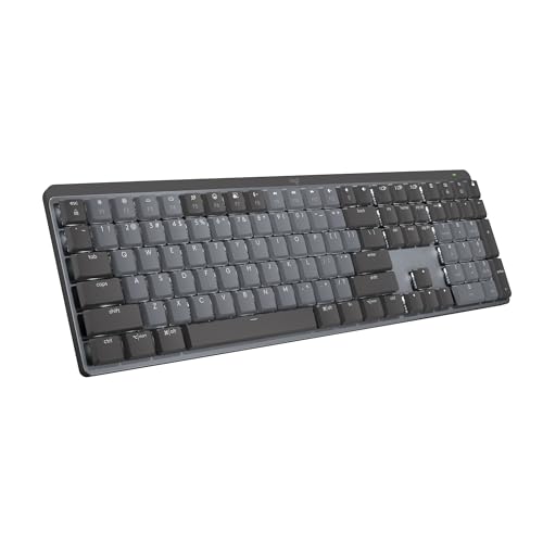 Logitech Mx Mechanical Wireless Illuminated Performance Keyboard With Free Adobe Subscription, Linear Switches, Backlit Keys, Bl