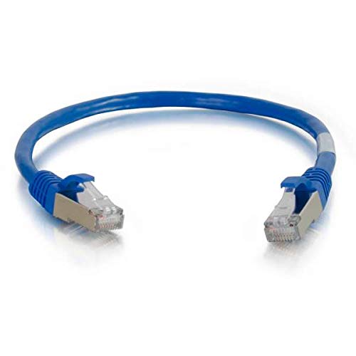 C2G 7' Cat5E Molded Shielded Network Patch Cable, Blue