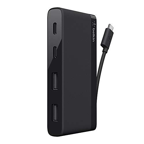 Belkin Usb If Certified 4 Port Mini Usb C Hub With Two Usb C & Two Usb A Ports (Not Supporting Pass Through Charging)