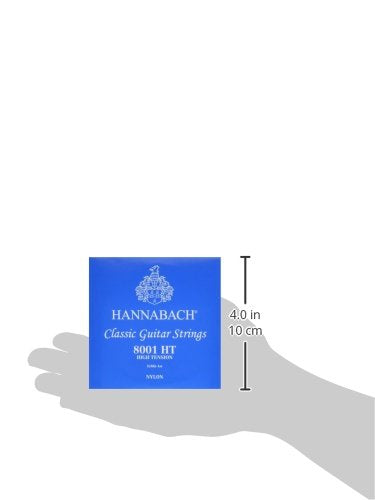 Hannabach 652387 Series 800 Silver Plated High Tension String Set For Classic Guitar   Blue
