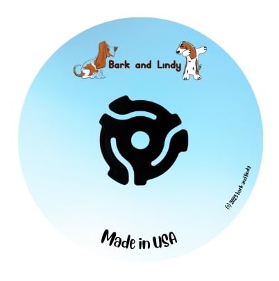 45 Rpm Vinyl Record Adapters, 7 Inch Singles, Yellow Plastic Insert (100)