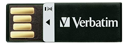 Verbatim 16Gb Clip It Usb Flash Drive   Black (43951), 0.5'' X 0.2'' X 1.4''