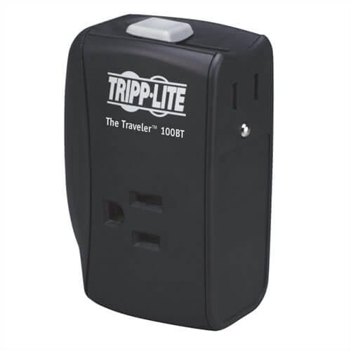 Tripp Lite Traveler100Bt 2 Outlet Notebook Surge 1050J