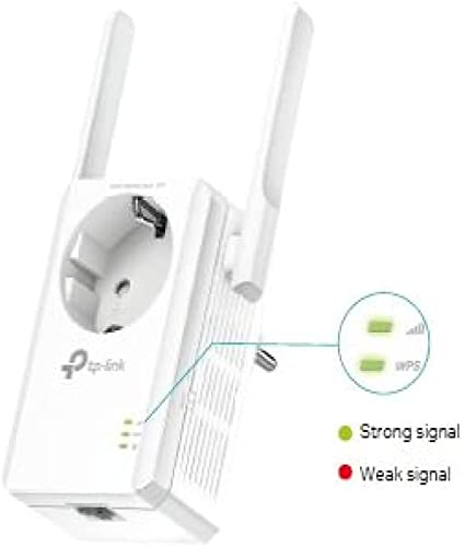 Tp Link Tl Wa860Re Ieee 802.11N 300 Mbps N300 Universal Wi Fi Wall Plug Range Extender With External Antennas And Ac Pas