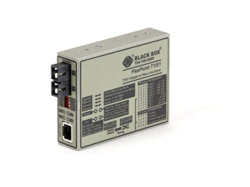 Black Box Network Services Flexpoint T1/E1 To Fiber Line Driver, Si