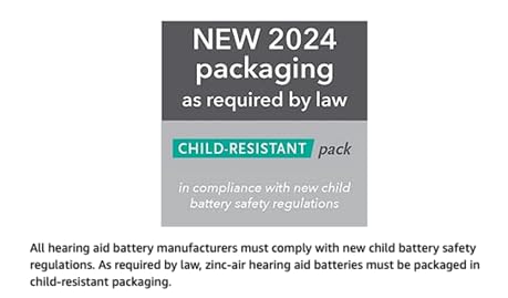 Power One Hearing Aid Batteries Size 312   P312 Battery For Hearing Aid, Long Lasting. Mercury Free 1.45V Zinc Air Hearing Aid B