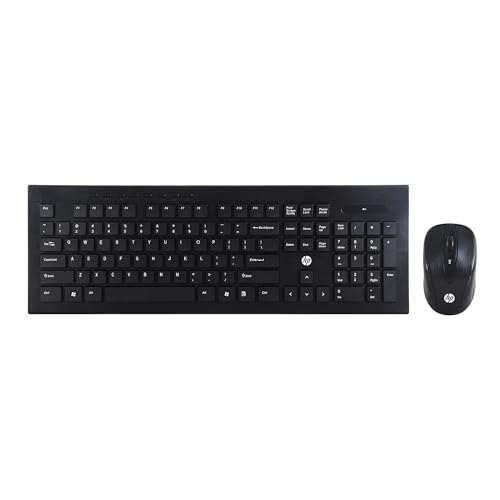 Hp Usb Wireless Spill Resistance Keyboard And Mouse Set With 10M Working Range 2.4G Wireless Technology / 3 Years Warranty (4Sc1