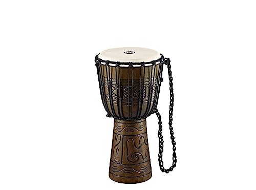 Meinl Percussion Tuned Djembe Hand Drum Circle Instrument, Carved Mahogany Headliner Series - Not Made In China - African Mali W