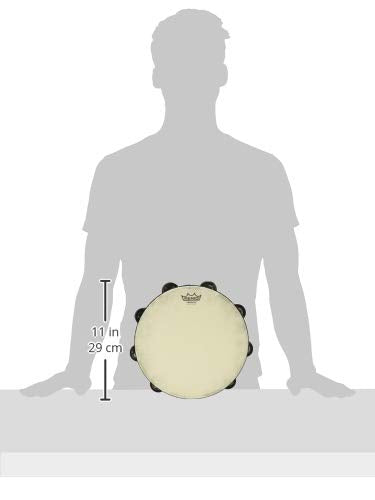 Remo Ta 5210 70 Fiberskyn Tambourine   Quadura Black, 10''