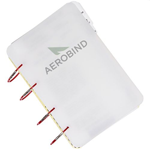 Aeroflex   6'' Inch Red Steel Key Rings/Checklist Rings   1.91'' Diameter (5 Pack)