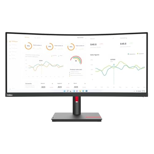 T34W 30 34 Monitor HDMI|ThinkVision T34w30 WQHD resolution 3440 x 1440 (21:9); 34 curved (1500 R) display; USB TypeC (up to 