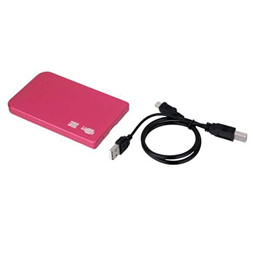 Zoomella Usb 2.0 Sata 2.5Inch Hard Disk Drive Hdd External Enclosure Case Cable Box Red|Drive Enclosures & Docks| Drive Enclosures