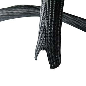 ACCL Self Closing Cable Sock Black 1.5' (38.1mm) x 50Ft(15.24m), 1 Pack
