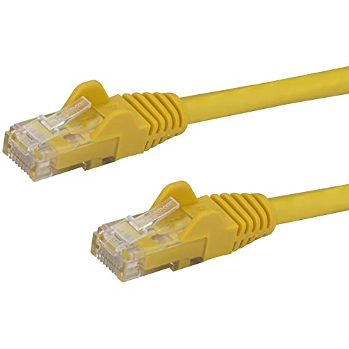 20Ft Yellow Cat6 Ethernet Cable Delivers Multi Gigabit 1/2.5/5Gbps & 10Gbps Up T