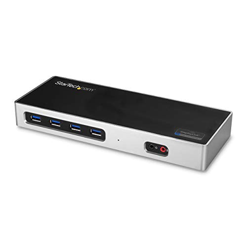 Startech.Com Dual 4K Docking Station   Usb C And A (3.0)   Dual Monitor Displayport + Hdmi Dock For Mac & Windows Laptops (Dk30A