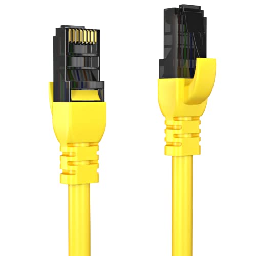 Genuinexer Cat6A Ethernet Cable / 550Mhz 10 Gbps Speed | Fluke Passed Lan Cord With Superior 26 Awg Bare Copper Core | Compatibl