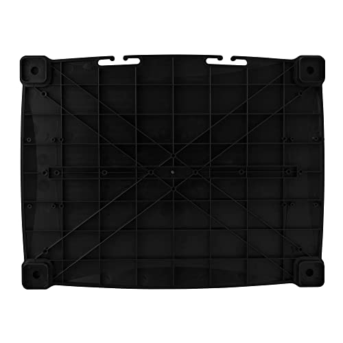 Kantek Monitor Stand With Drawer, 17'' X 13.25'' X 3'' To 6.5'', Black, Supports 50 Lbs