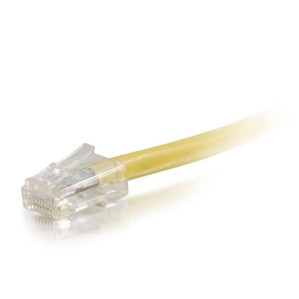 C2G 04180 Cat6 Cable   Non Booted Unshielded Ethernet Network Patch Cable, Yellow (14 Feet, 4.26 Meters)
