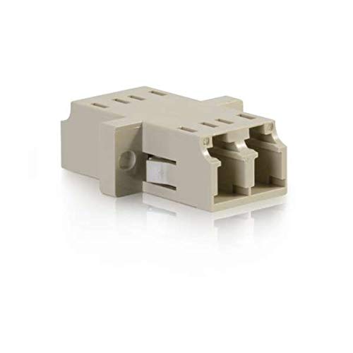 C2G 27113 Lc/Lc Duplex Multimode Fiber Optic Coupler, Taa Compliant, Gray
