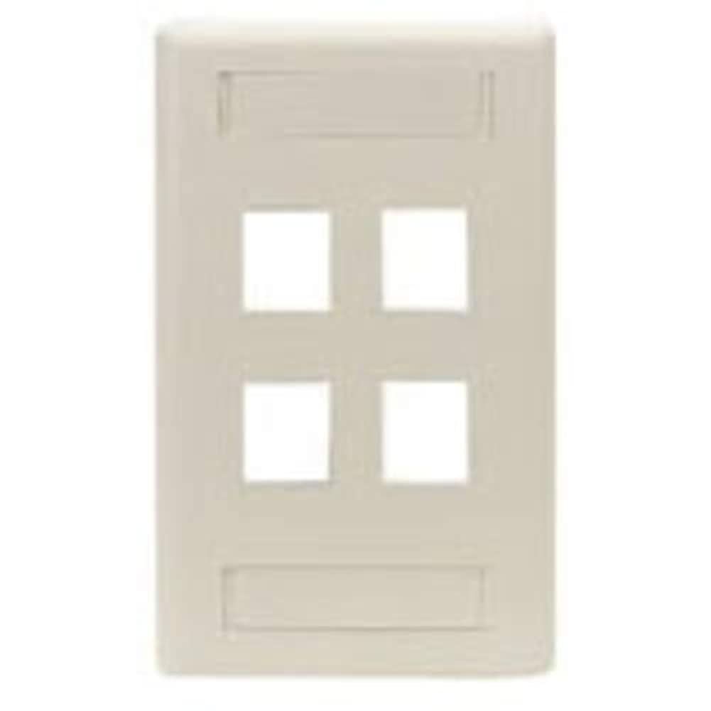 Black Box Gigastation2 4 Socket Network Faceplate   4 X Socket(S)   White   Wpt476