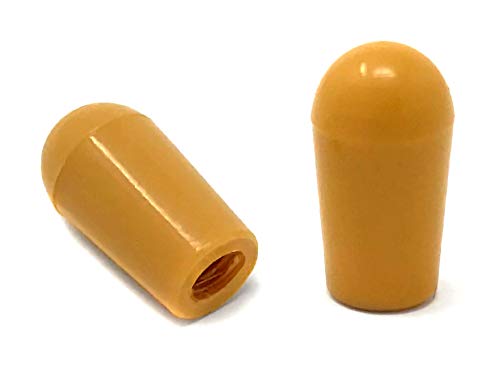 Vintage Forge Amber Toggle Switch Tip Caps Compatible With Gibson Usa Les Paul Electric Guitar (2 Pack) Lpst10 Am