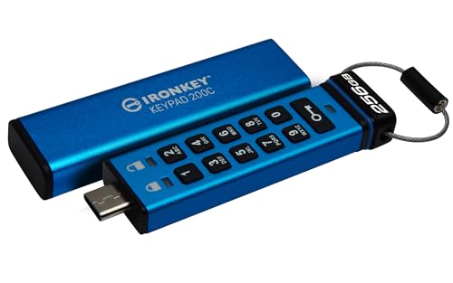256GB USB C IronKeyKeypad 200C