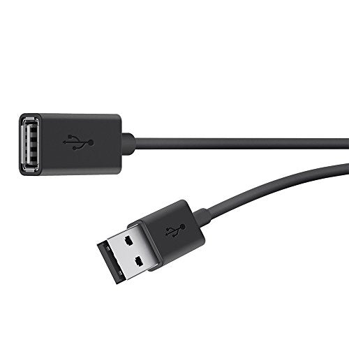 Belkin F3U153Bt3M   Usb Extension Cable   10 Ft   4 Pin Usb Type A (M) To 4 Pin Usb Type A (F)   Black