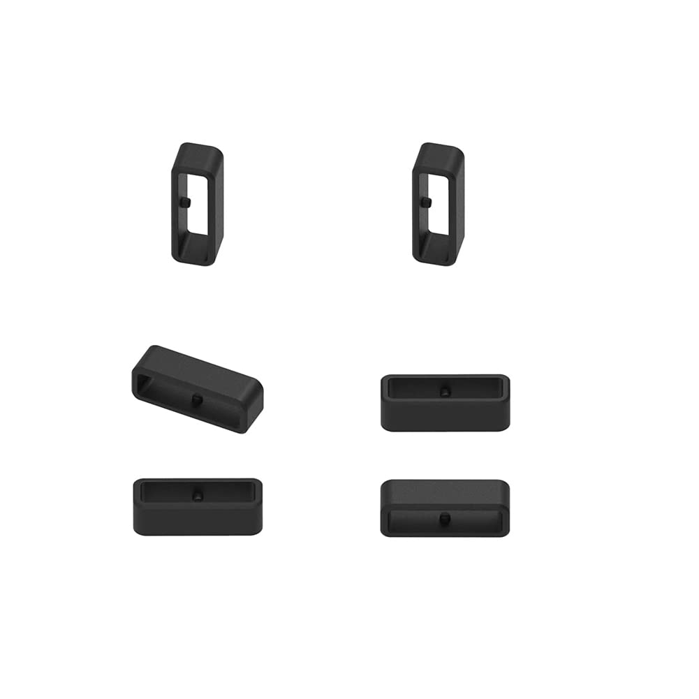 Band Keepers Compatible With Letsfit Iw1 Ew1/Dirrelo Gt01 Watch Bands, Silicone Fastener Rings Security Loop/Holder/Retainer (Bl