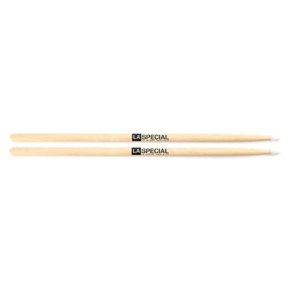 Promark La Specials Drum Sticks   7A Drumsticks   Drum Sticks Set   Oval Nylon Tip   Hickory Drum Sticks   Consistent Weight And Pitch   1 Pair