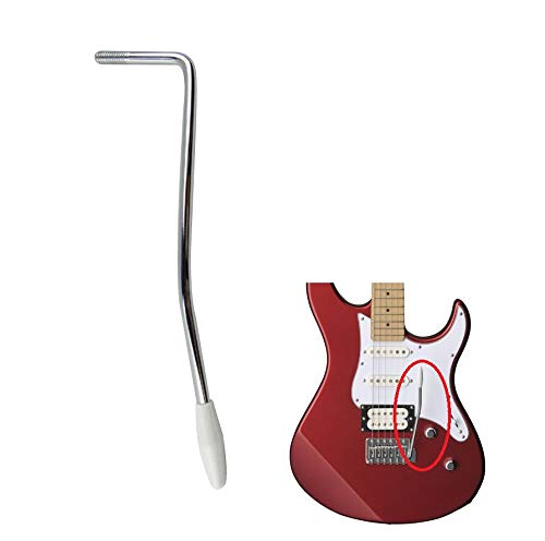 LinaLife diameter:3/16 inch (5.3mm) chrome silver Guitar Single Strat Tremolo Arm Trem Bar Whammy Bar for USA/Mexican Fender Ame