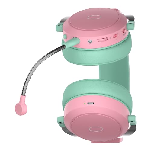 Ch351 Macaron Wireless Gaming & Mobile Over-Ear Headset - 3D Surround Sound, Lightweight, 2.4Ghz | Bluetooth, Built-In Sidetone,