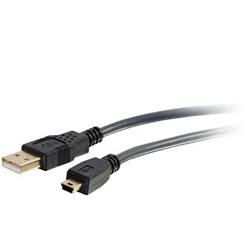 C2G Usb Cable, Mini Usb Cable, Usb 2.0 Cable, Usb A To B Cable, 6.56 Feet (2 Meters), Black, Cables To Go 29651