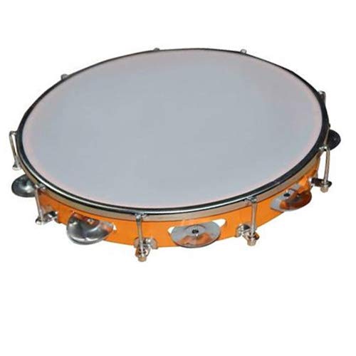aadia 25 CM ALUMINIUM TAMBOURINE/KHANJRI/KHANJEERA/DAFLI/DHAPLI/DHAFLI