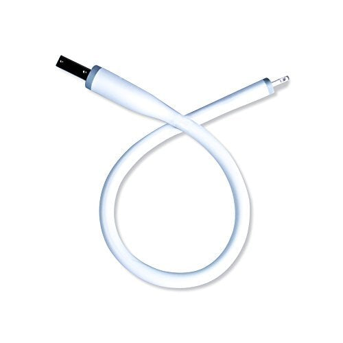 Gofanco Flexible & Durable Silicone Mfi Certified Charge & Sync Cable (White) Compatible With Apple Idevices - 9.8 Inches (25Cm)