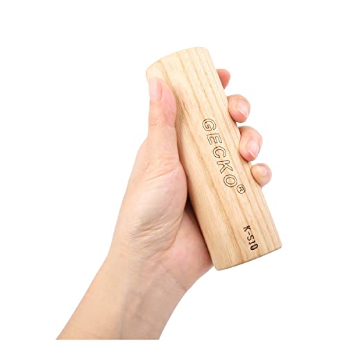 Gecko Maracas Sand Hammer Percussion Shaker Instrument, Wooden Natural Maracas For Adults, Used In Live Performances And Concert