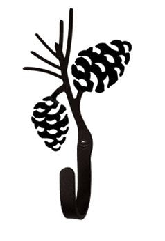 Pinecone Wall Hook Ex Sm -- 3 Pack