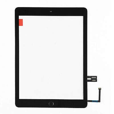 Touch Screen Digitizer + Home Button Replacement For Ipad 6 (2018) A1893 A1954 (Black)