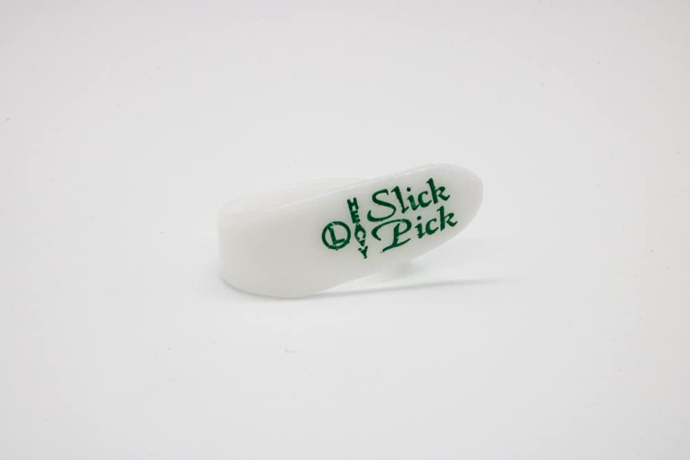 Fred Kelly Picks D2B H 8 Delrin Slick Large Thumb Heavy Guitar Pick (Pack Of 8),White