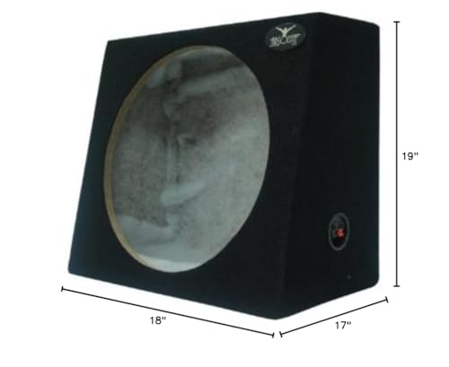 Absolute Usa Sag15 Heavy Duty Sealed Back Angle Single 15 Inch Subwoofer Enclosure Box