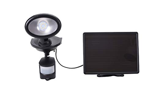 Maxsa 44643 Cam Bk Solar Security Video Camera And Spotlight Black