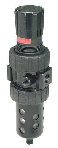 Parker 06E32B13Ac1 One Piece Filter/Regulator  1/2  Bspp  Polycarbonate With Metal Bowl Guard  Twist Drain  5 Micron  61 Scfm  Relieving Type  2-125 Psig Pressure Range  Without Gauge -Like New