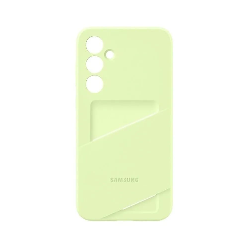 Samsung Card Slot Cover Case with Card Slot for Galaxy A35 5G, Lime