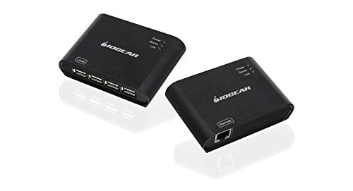 Iogear Usb 4 Port Usb Extender Over Ethernet 164 Feet, Guce64