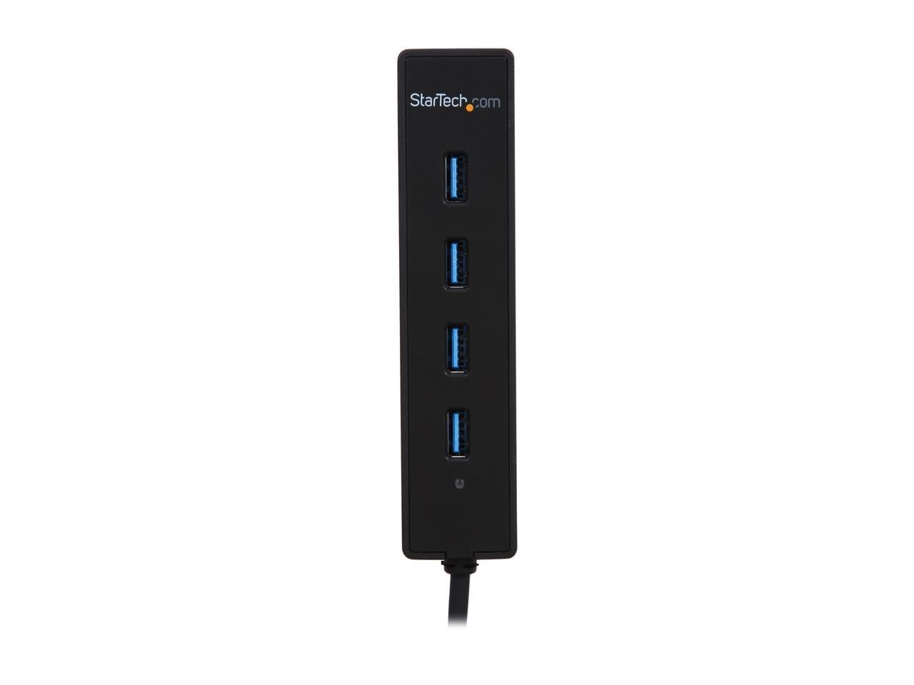 Startech.Com 4 Port Usb 3.0 Hub With Built In Cable   Superspeed Laptop Usb Hub   Portable Usb Splitter   Mini Usb Hub (St4300Pb
