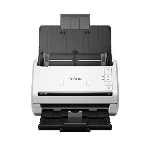 Epson Ds 530 Ii Color Duplex Document Scanner For Pc And Mac With Sheet Fed, Auto Document Feeder (Adf)