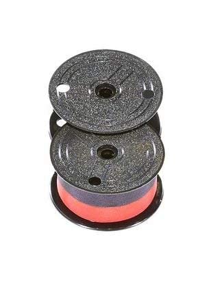 (12) Top Of The Line Genuine Monroe P65M Universal Black/Red Printing Calculator Ribbon Spools With The Darkest Ink In The Industry