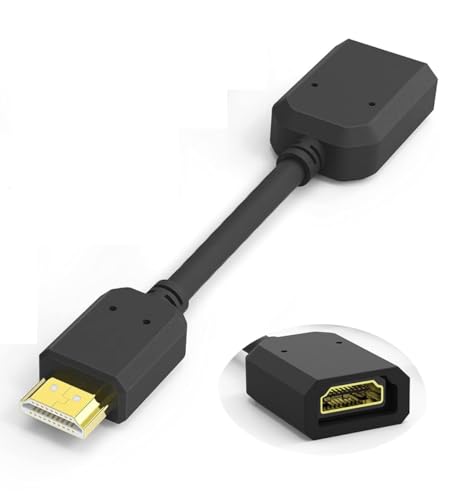 Rodmed High Speed Hdmi Male To Female Extension Cable Hdmi Extender For Fire Tv Stick, Laptop/Pc, Lcd/Led Tv, Xbox, Ps3/Ps4 Bla