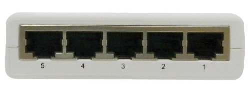 Intellinet 5 Port 10/100Mbps Fast Ethernet Office Switch (Plastic) (502023)