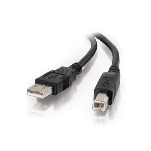 C2G Usb Cable, Usb 2.0 Cable, Usb A To B Cable, 9.84 Feet (3 Meters), Black, Cables To Go 28103